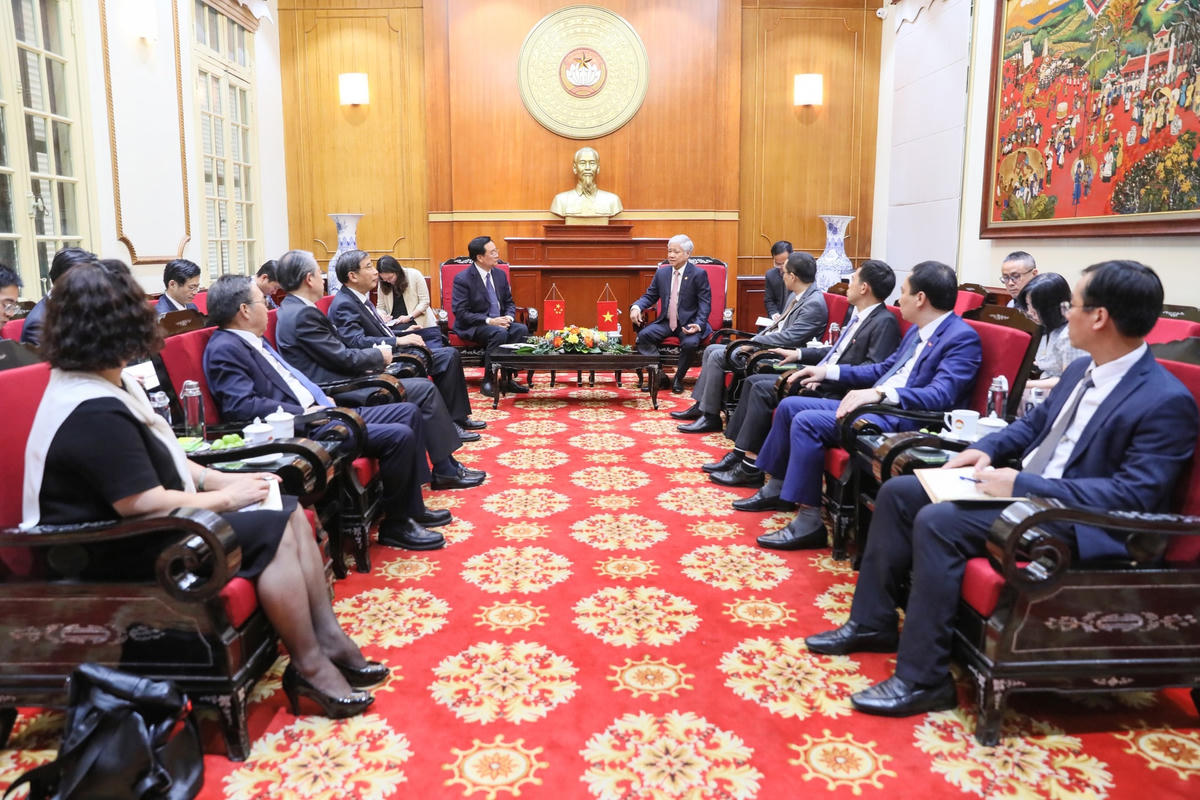Quang cảnh buổi tiếp.