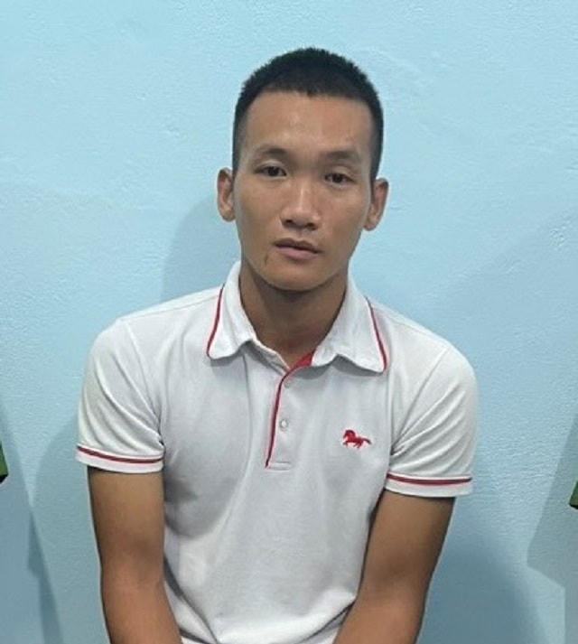 Đối tượng Phan Văn Sĩ tại cơ quan Công an. 