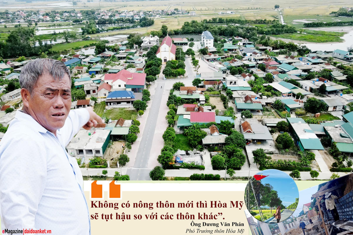 Phó Trưởng thôn Hòa Mỹ Dương Văn Phán: Người dân sẵn sàng hiến đất để xây dựng đời sống mới.