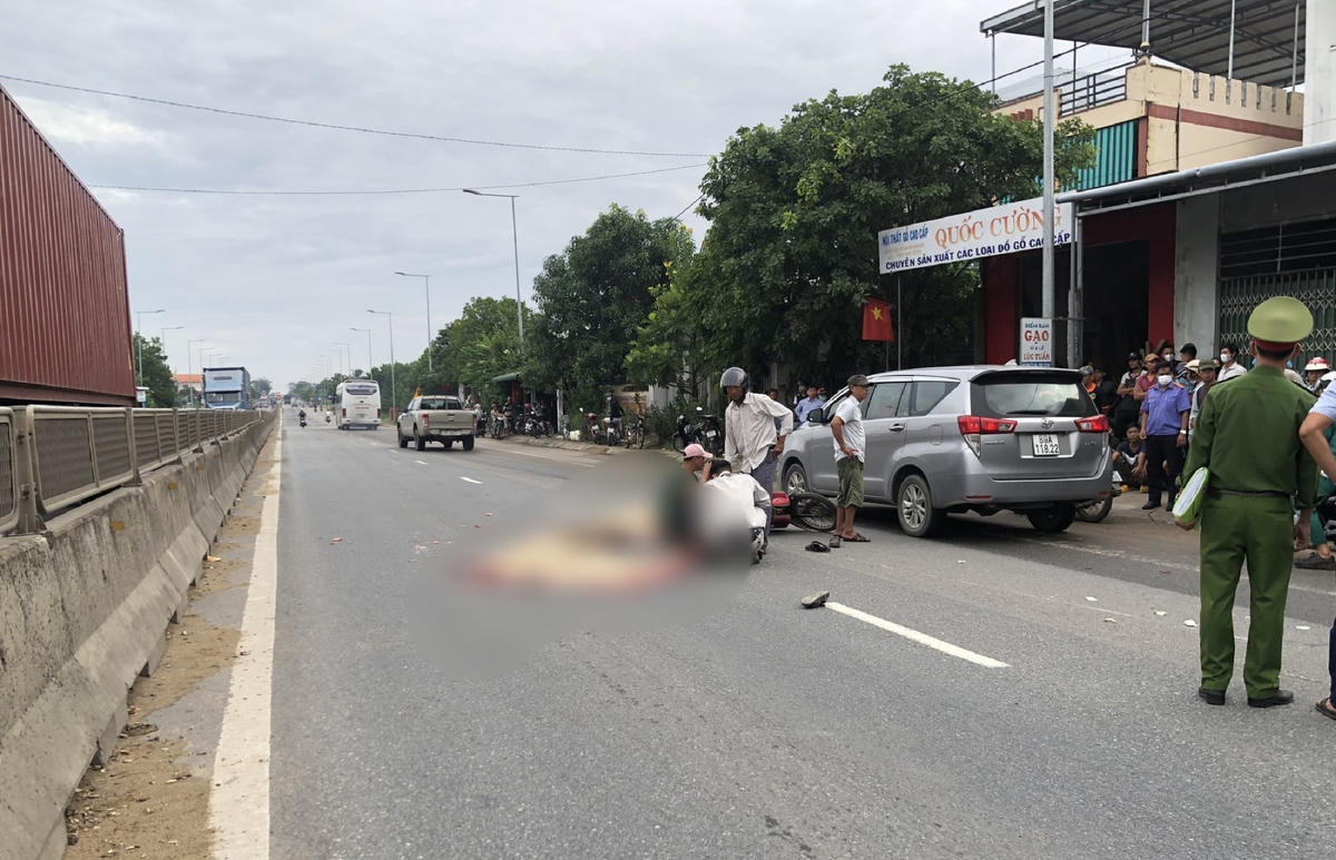 Nơi anh L. và con trai gặp nạn. 