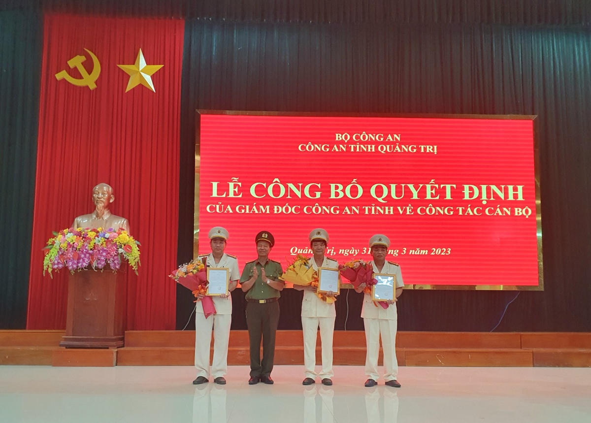 Quảng Trị: Công an tỉnh điều động, bổ nhiệm nhiều cán bộ chủ chốt