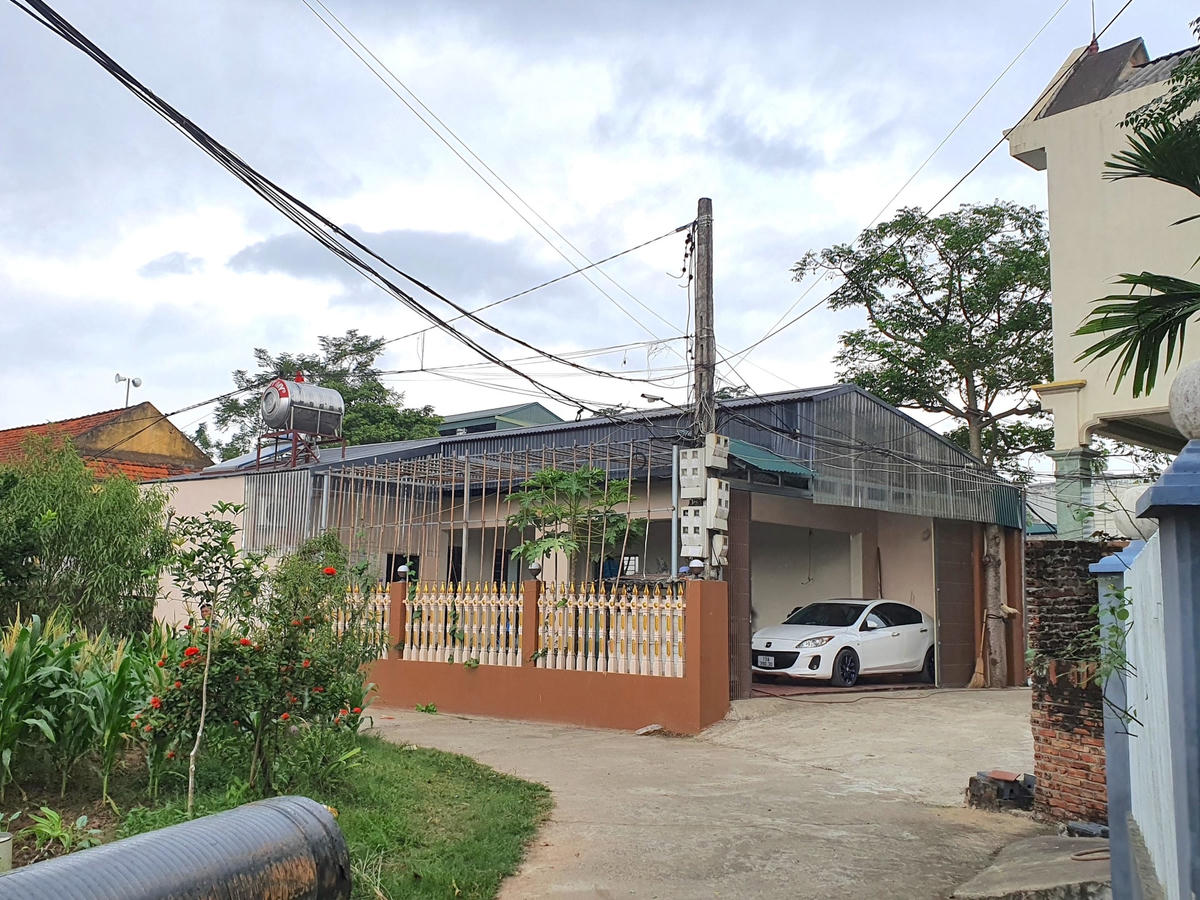 Cận cảnh ngôi nhà xây dựng trái phép trên đất nông nghiệp.