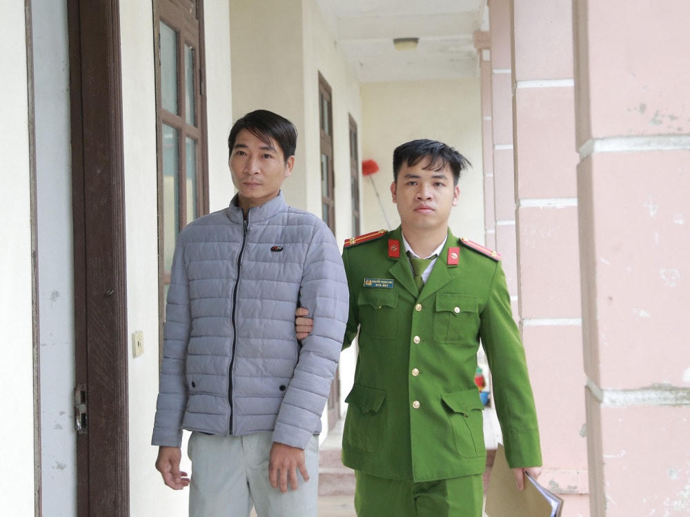 Công an huyện Thạch Hà bắt tạm giam đối với Nguyễn Văn Tú.
