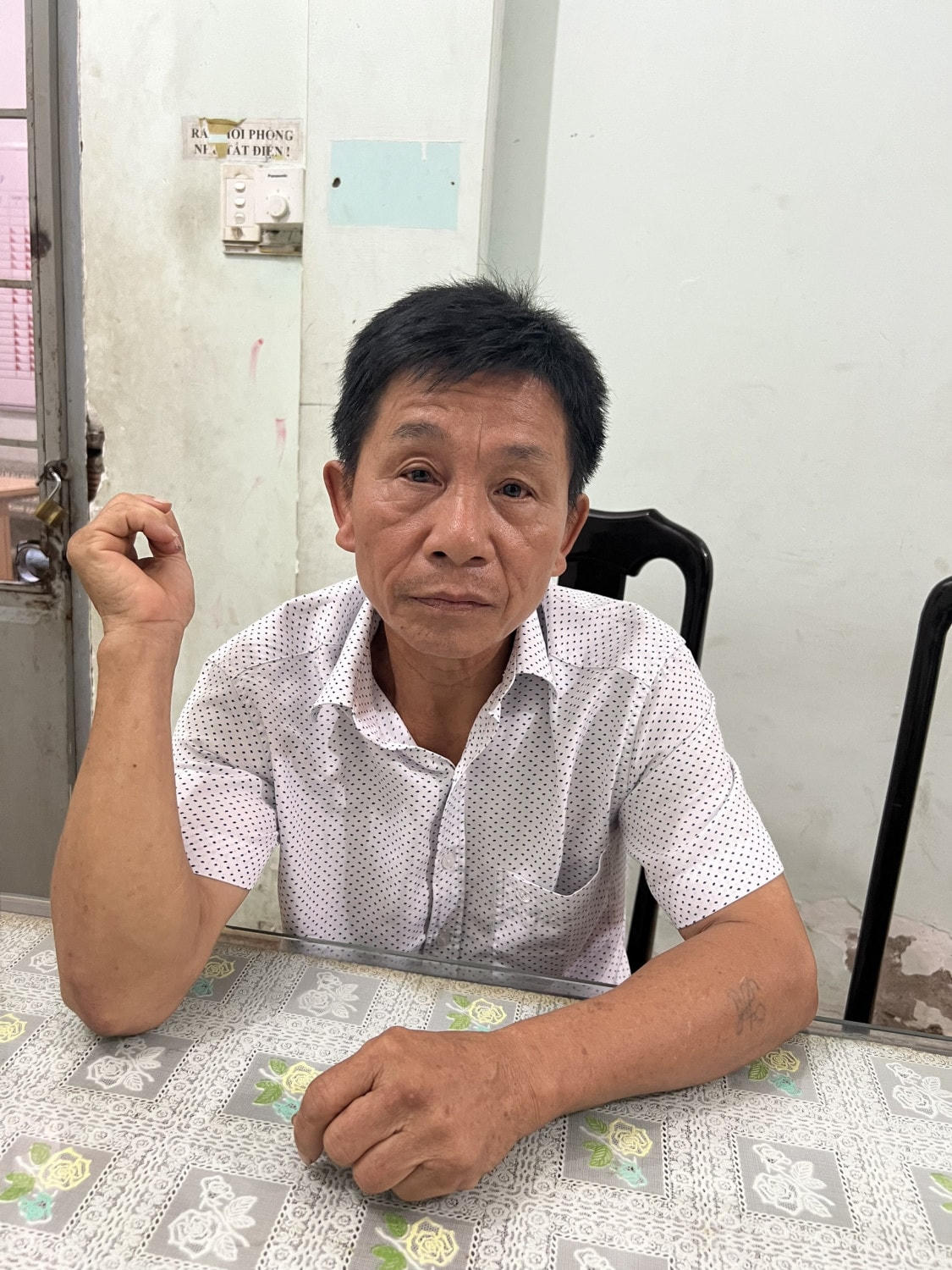 Đối tượng Nguyễn Văn Hùng bị bắt giữ.