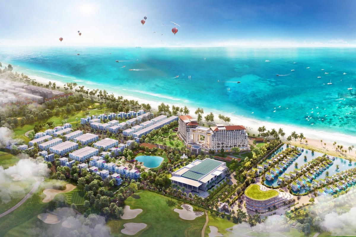 Phối cảnh dự án nghỉ dưỡng ven biển của FLC Quảng Bình.