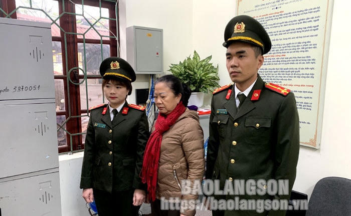 Cơ quan ANĐT Công an tỉnh Lạng Sơn đã ra Quyết định khởi tố vụ án hình sự, khởi tố bị can và lệnh bắt bị can để tạm giam đối với Nguyễn Thị Huệ. Ảnh: Báo Lạng Sơn.