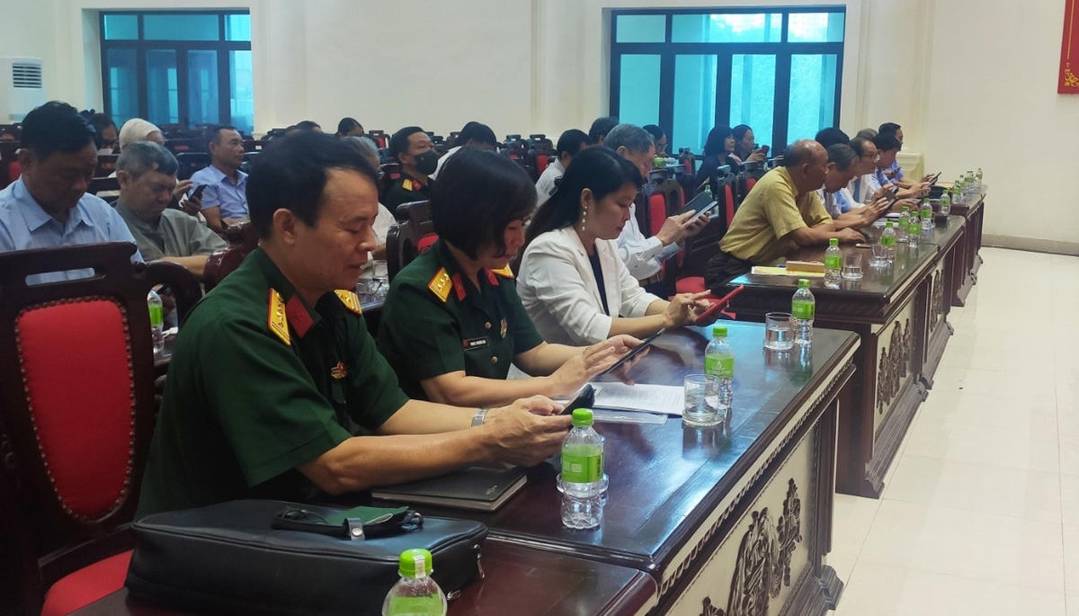 Các đại biểu tham dự Lễ phát động nhắn tin ủng hộ nạn nhân chất độc da cam.
