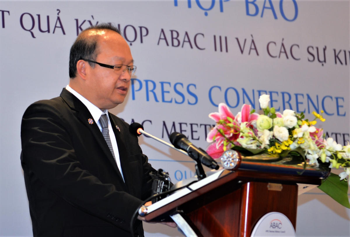 Chủ tịch ABAC 2022 Kriengkrai Thiennukul công bố kết quả Kỳ họp ABAC III.