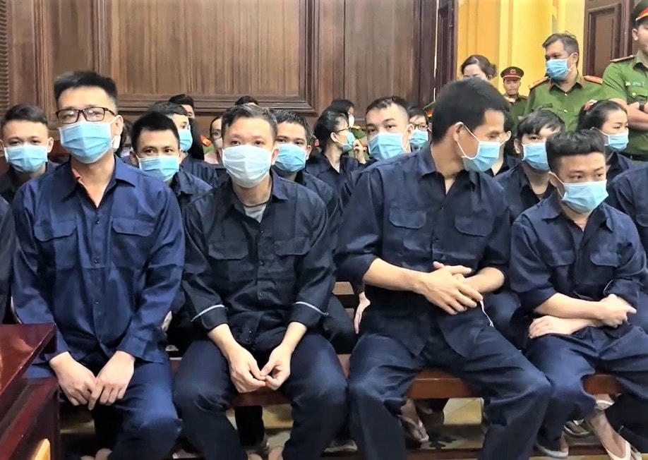 Các bị cáo trong vụ án.