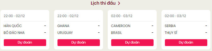 Lịch thi đấu World Cup 2022 hôm nay 2/12 và rạng sáng 3/12
