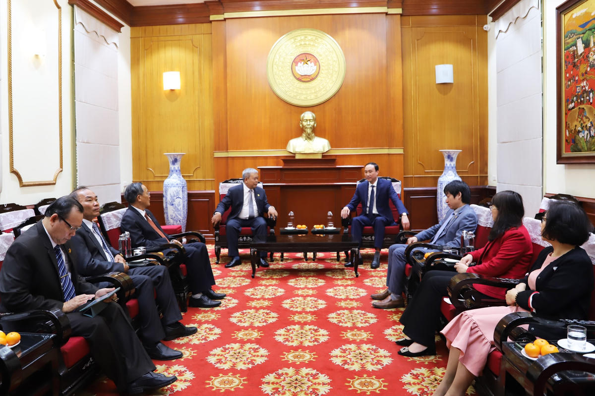 Quang cảnh buổi tiếp.