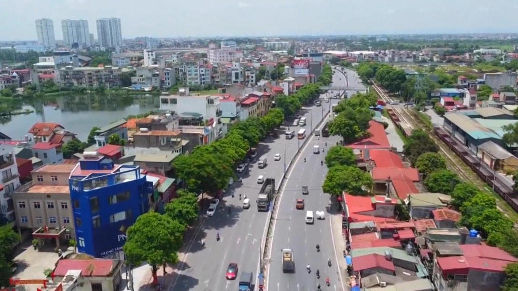 Tuyến đường liên xã Thanh Liệt-Tam Hiệp-thị trấn Văn Điển dài khoảng 2,8km, mặt cắt ngang điển hình 25m. Ảnh minh họa.