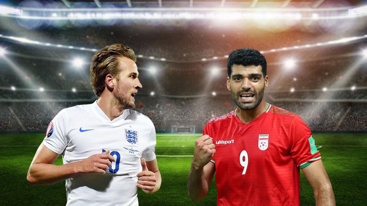 Harry Kane (áo trắng) nhiều khả năng sẽ làm lu mờ Mehdi Taremi. Ảnh: Opta.