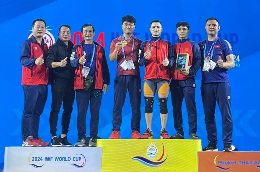 Đô cử Lại Gia Thành giành HCV cử tạ thế giới - 1 Đô cử Lại Gia Thành giành HCV cử tạ thế giới - 1