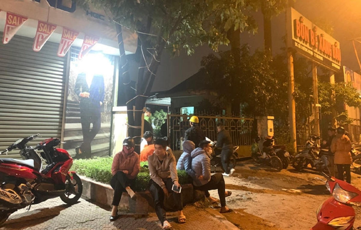 Hiện trường nơi xảy ra vụ nổ khiến 2 người thương vong.