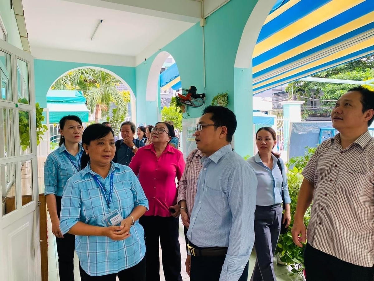 Khảo sát tại Trường Mầm non Hạnh Thông Tây.