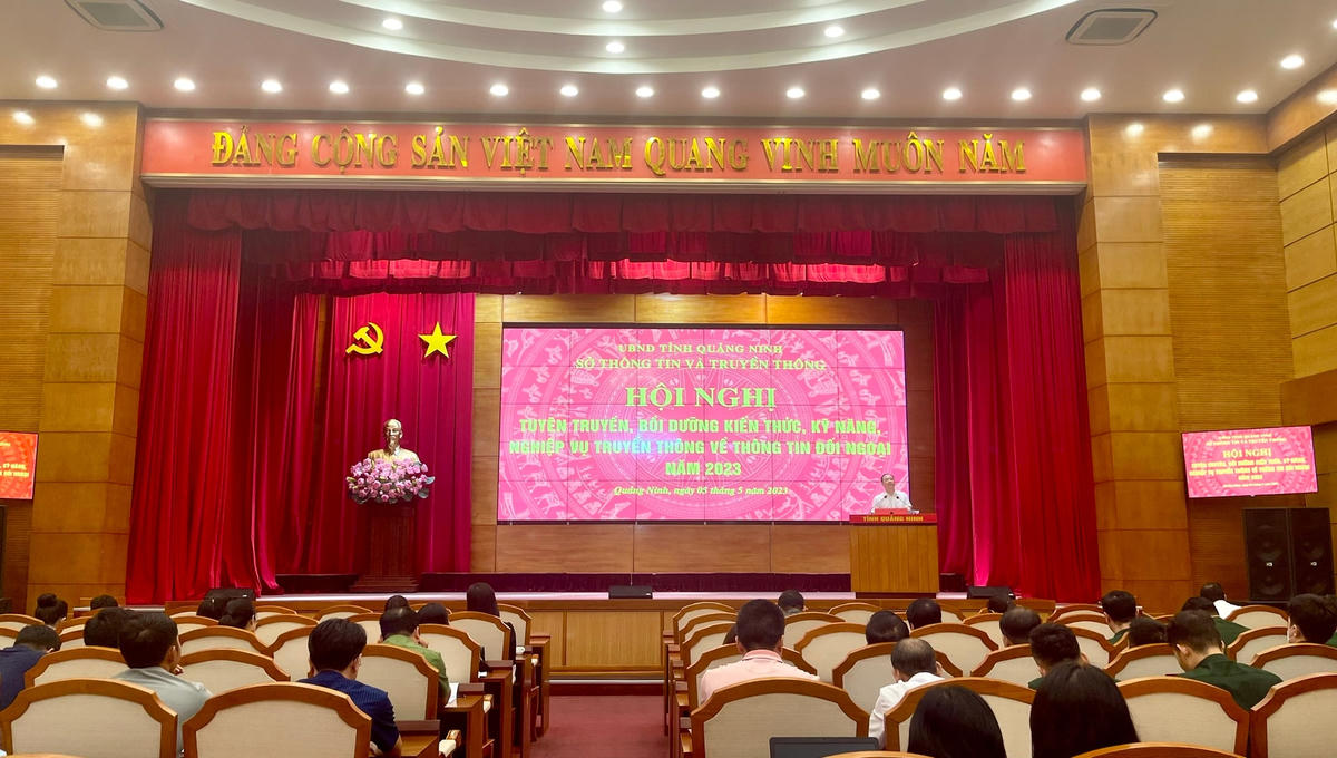 Hội nghị tuyên truyền, bồi dưỡng kiến thức, kỹ năng nghiệp vụ truyền thông về thông tin đối ngoại năm 2023.