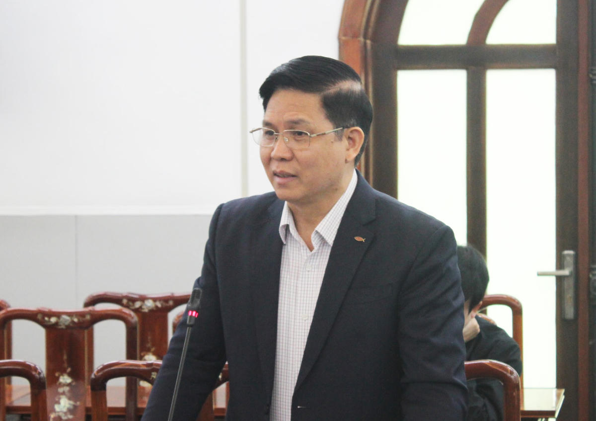 Mục sư Nguyễn Hữu Mạc, Phó Hội trưởng thứ nhất Hội thánh Tin Lành Việt Nam (miền Bắc) phát biểu.