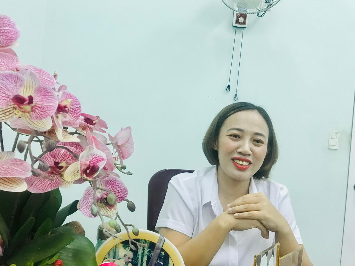 Cô giáo Trần Thị Hoài Thu.