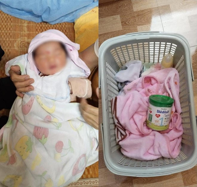 Cháu bé bị mẹ bỏ rơi.