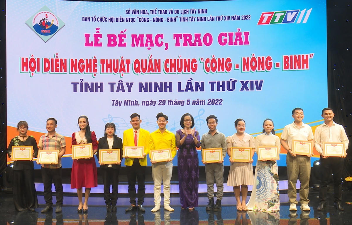 Giải tiết mục xuất sắc được trao tại Hội diễn nghệ thuật quần chúng Công - Nông - Binh tỉnh Tây Ninh lần thứ XIV năm 2022.