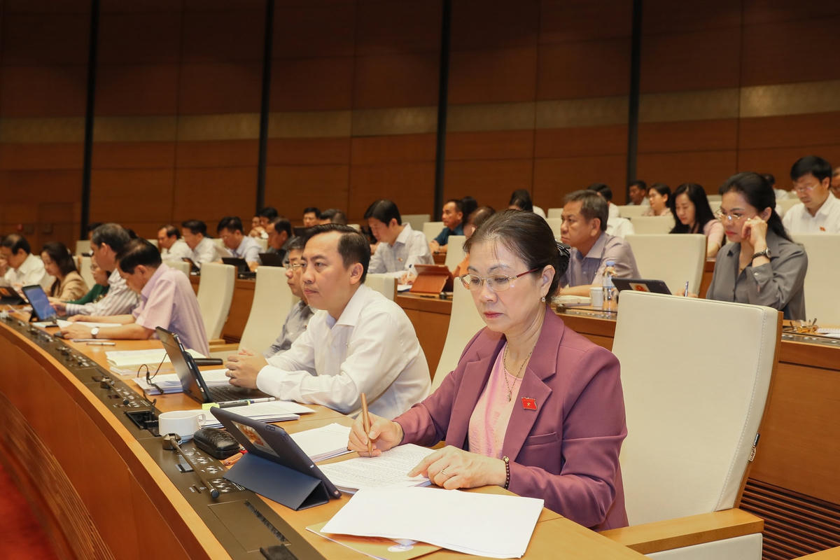 Phó Chủ tịch UBTƯ MTTQ Việt Nam Trương Thị Ngọc Ánh tham dự kỳ họp (Ảnh: Quang Vinh)