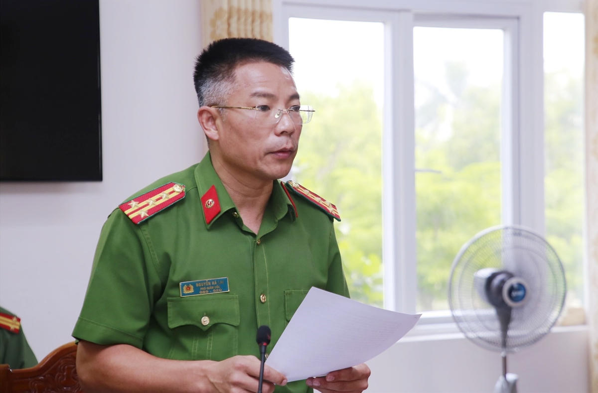 Đại tá Nguyễn Hà Lai, Phó Giám đốc Công an tỉnh Quảng Nam thông tin về 2 chuyên án.