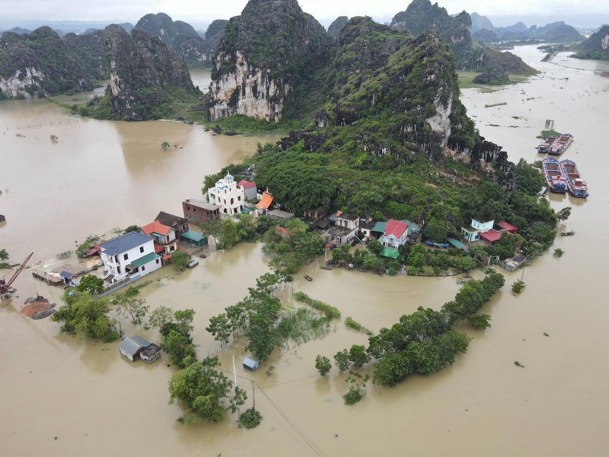 Theo ông Nhất, khu vực ven đê này người dân không trồng lúa, chỉ trồng hoa màu và đã thu hoạch cơ bản nên không ảnh hưởng nhiều về kinh tế. 