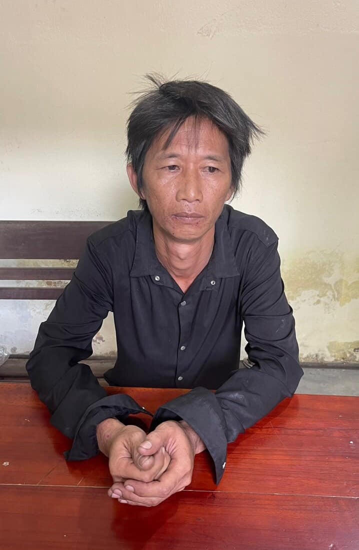 Đối tượng Nguyễn Xuân Ba tại cơ quan điều tra.