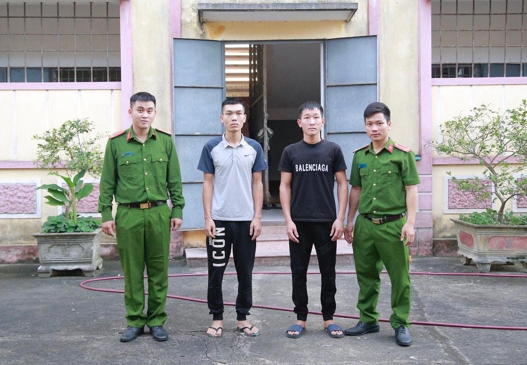 Các đối tượng bị bắt giữ.