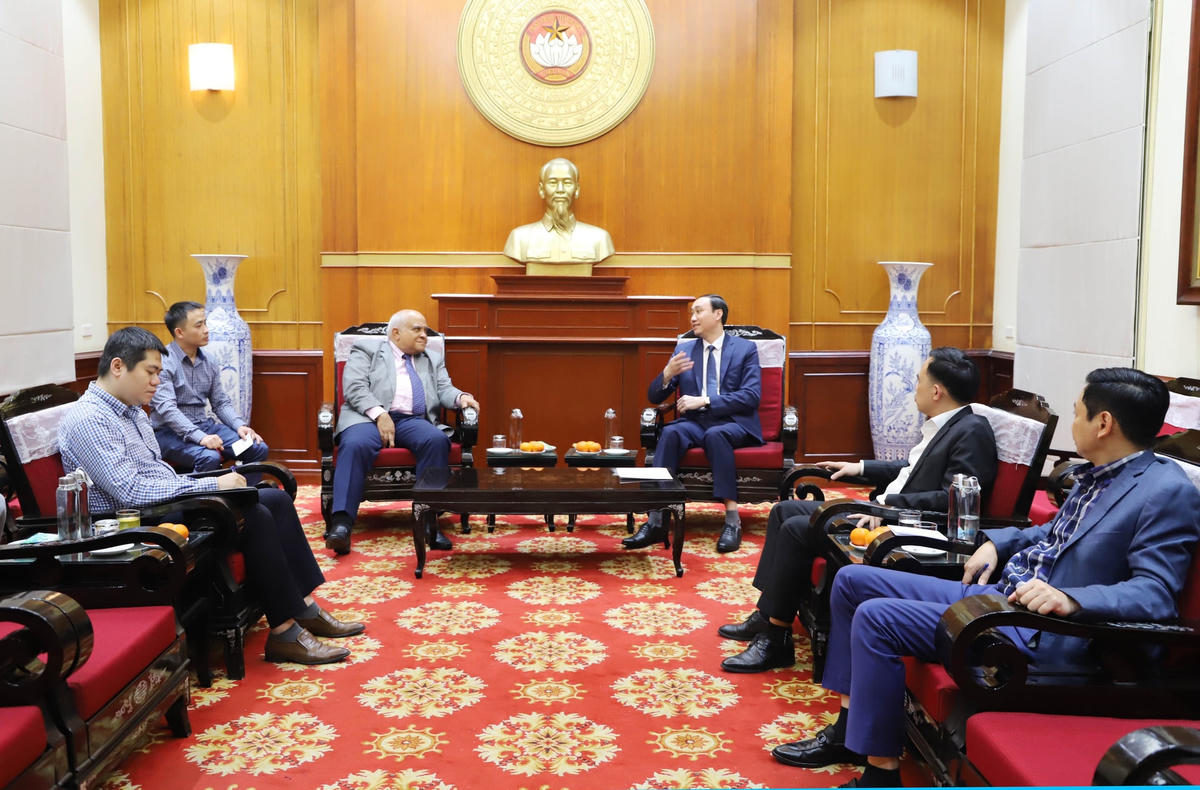 Quang cảnh buổi tiếp.