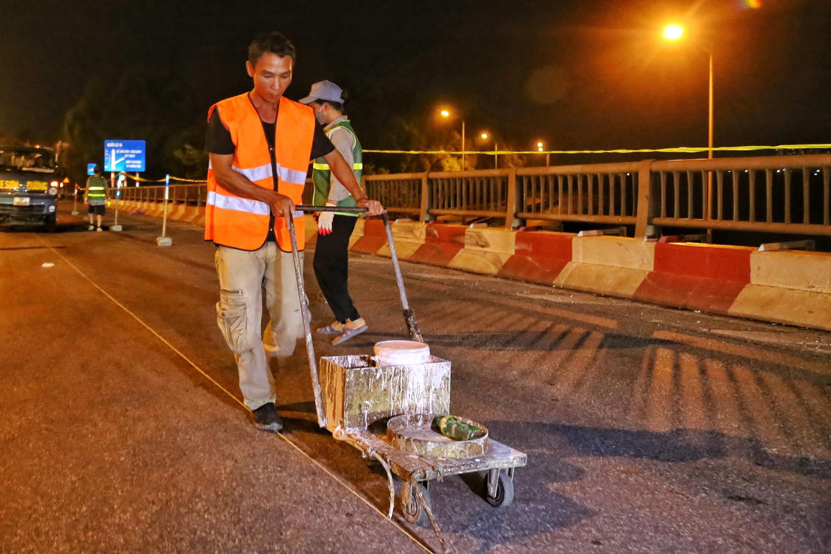 Hà Nội: Thay đổi phương án phân luồng giao thông cầu Thanh Trì