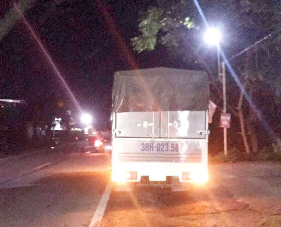 Hiện trường vụ tai nạn.