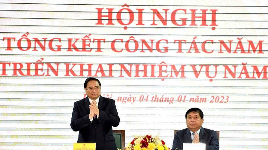 Thủ tướng Chính phủ Phạm Minh Chính phát biểu tại hội nghị.