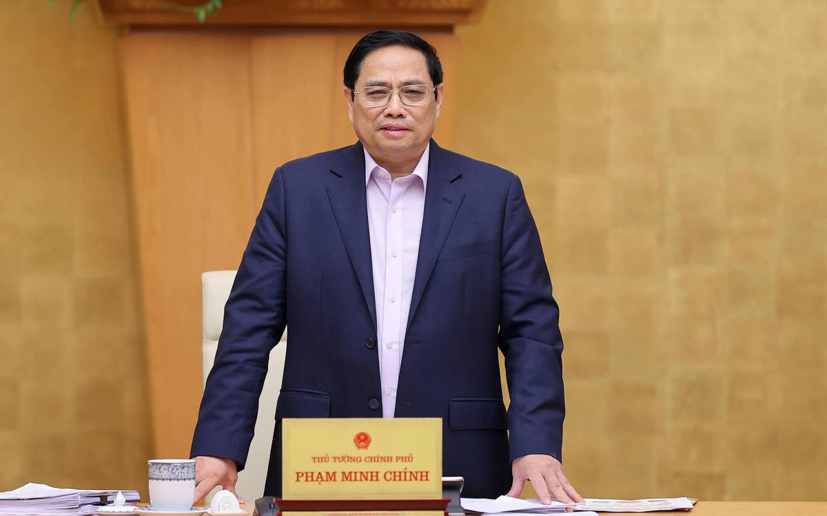 Thủ tướng Phạm Minh Chính tại phiên họp. Ảnh: Chinhphu.vn.