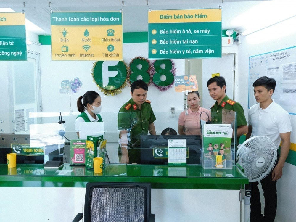 Qua kiểm tra, lực lượng Công an phát hiện có 7/11 địa điểm kinh doanh của F88 vi phạm hành chính.