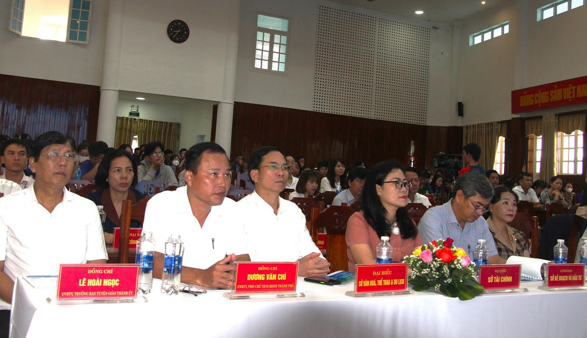 Đại biểu tham dự Diễn đàn khởi nghiệp “Năm Quốc gia khởi nghiệp - Tam Kỳ 2023”. 