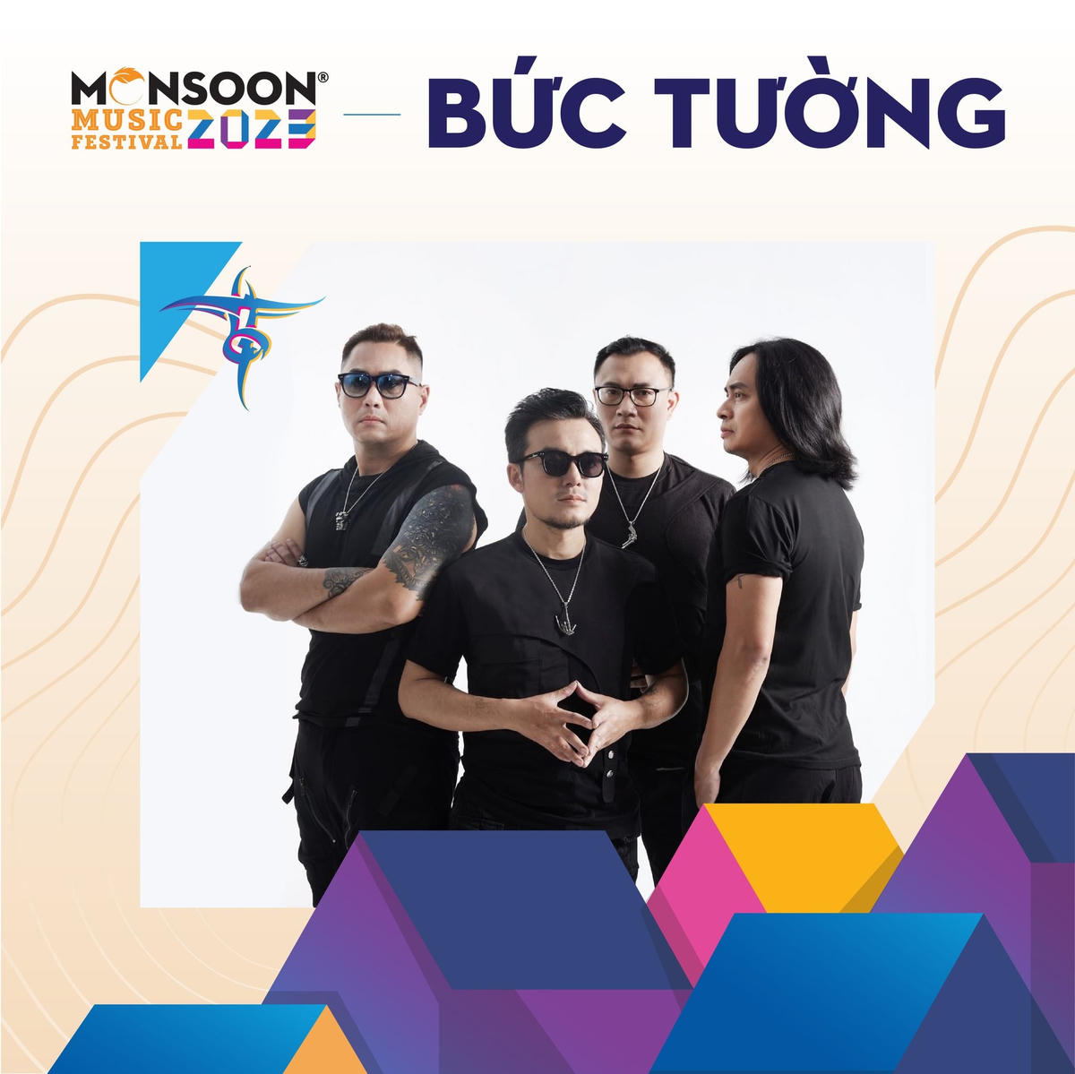 Ban nhạc Bức Tường và Ngọt sẽ tham gia lễ hội Gió mùa năm nay.