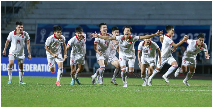 Niềm vui vỡ òa của U23 Việt Nam sau chức vô địch U23 Đông Nam Á 2023. Nguồn: Dân Trí.