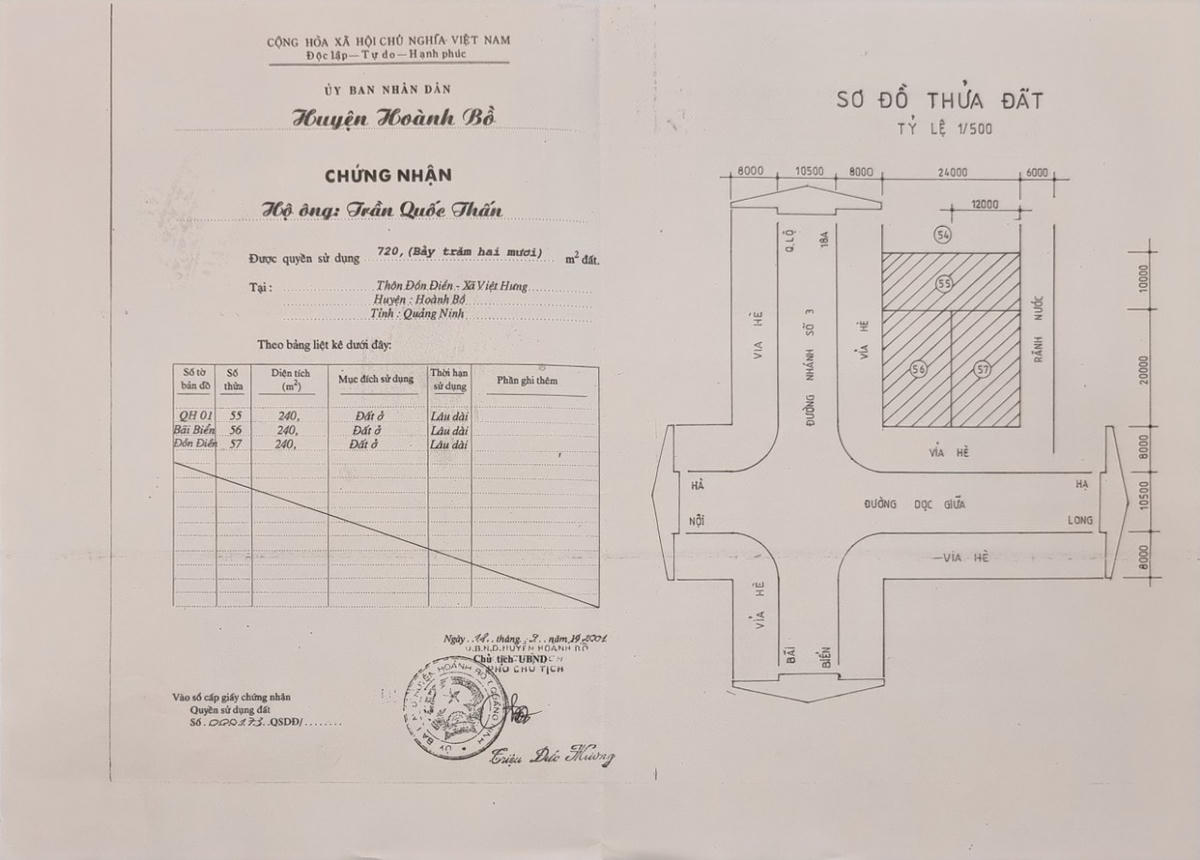 Sổ đỏ của người dân được cấp từ năm 2001, nhưng 20 vẫn không thể xin cấp phép xây dựng