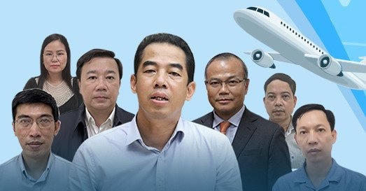 Một số bị can trong vụ “chuyến bay giải cứu”.