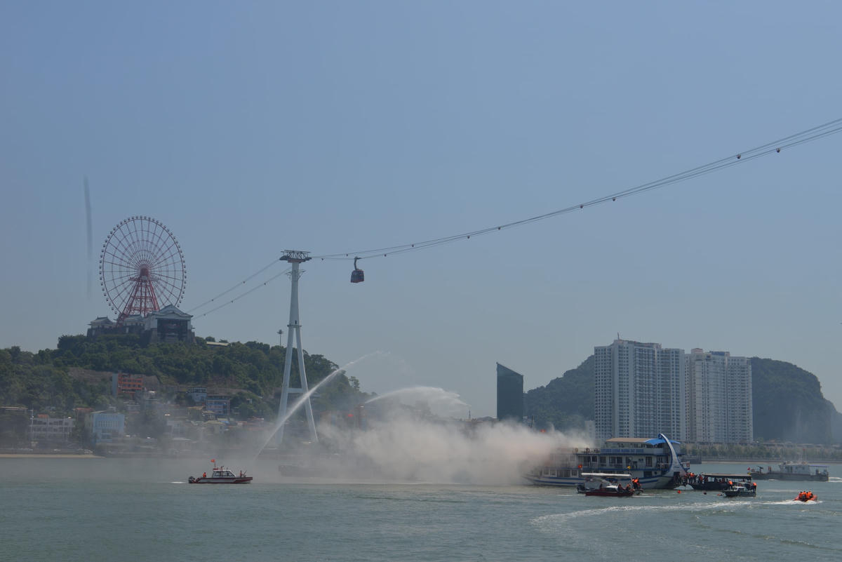 Công tác chữa cháy được xử lý nhanh chóng.