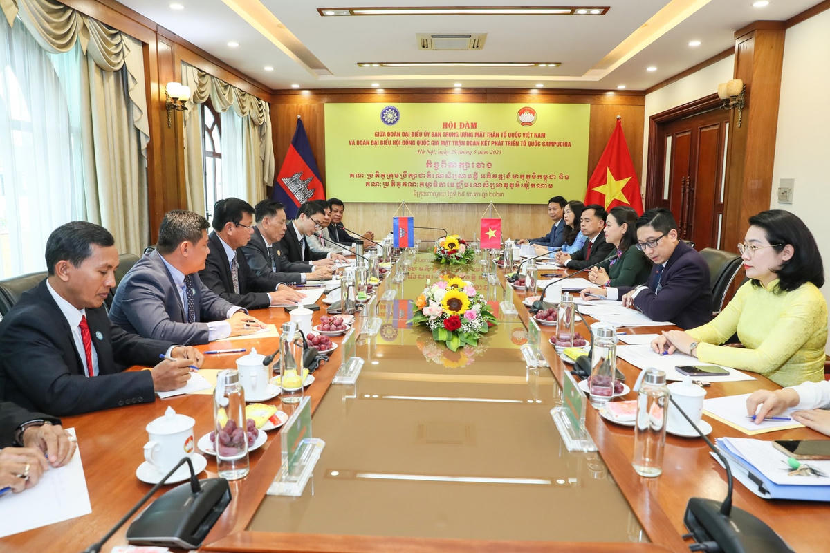 Quang cảnh cuộc Hội đàm. Ảnh: Quang Vinh.