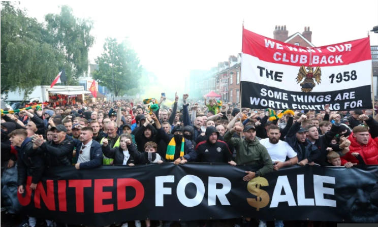 Người hâm mộ của MU đã phản đối nhà Glazers trong nhiều năm. Ảnh: Getty.
