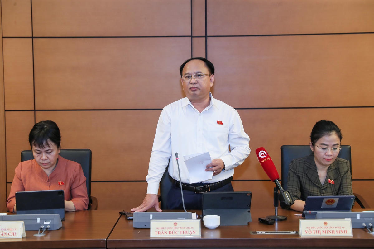 Ông Trần Đức Thuận phát biểu (Ảnh: Quang Vinh)