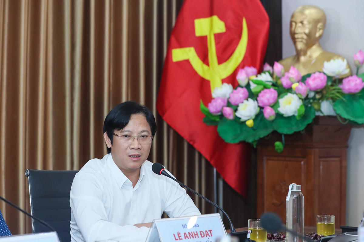 Nhà báo Lê Anh Đạt. Ảnh: Quang Vinh.