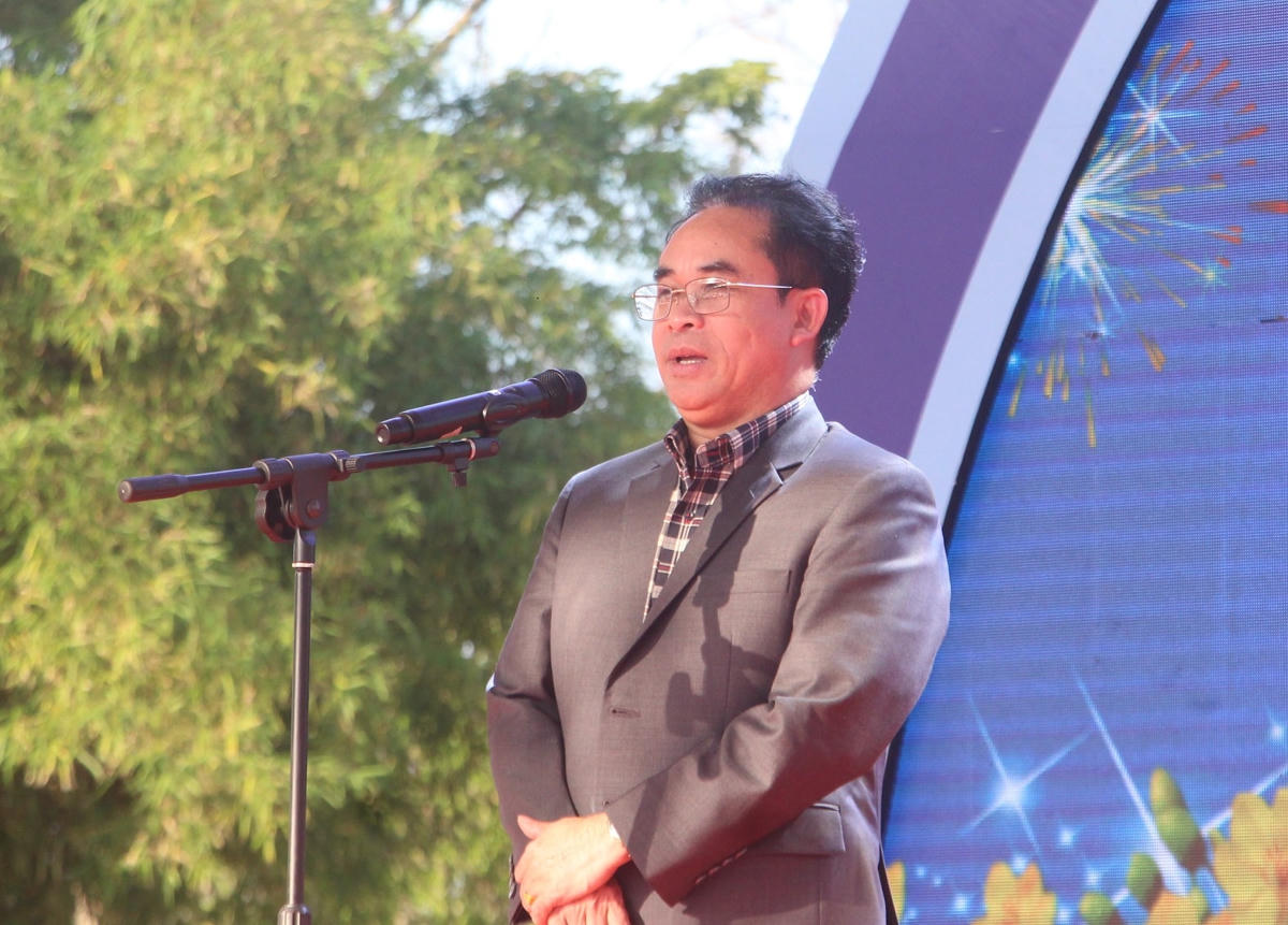 Ông Trần Anh Tuấn, Phó Chủ tịch UBND tỉnh Quảng Nam phát biểu tại Lễ khai mạc.