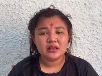 Nguyễn Thị Nguyệt tại cơ quan điều tra.