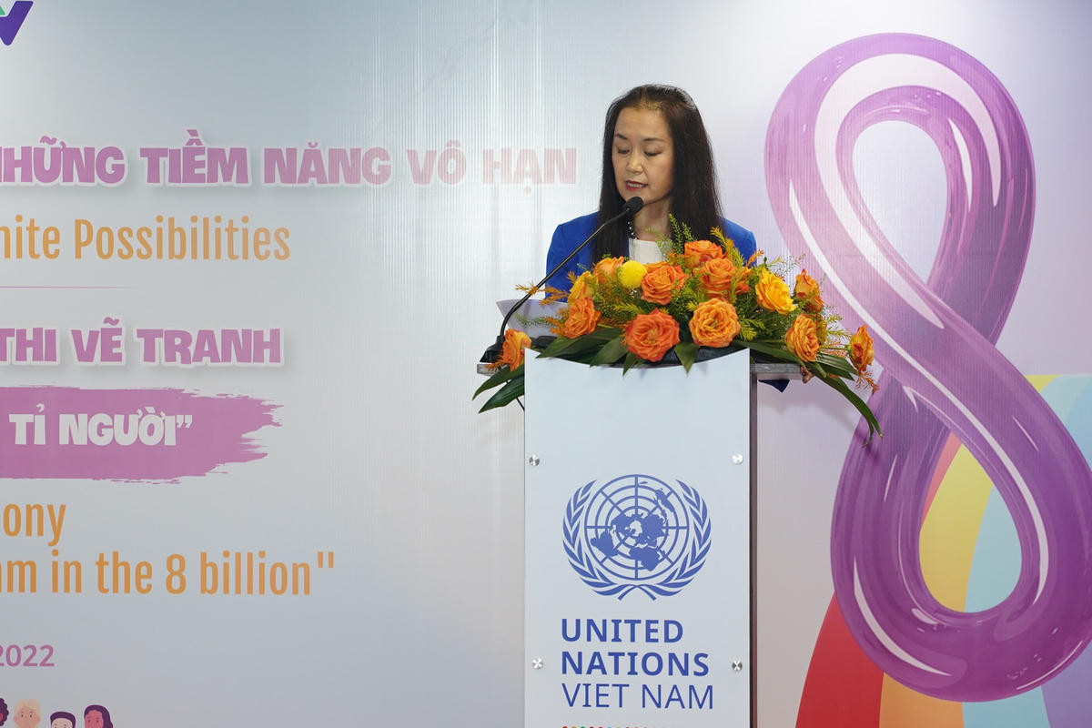 Bà Naomi Kitahara, Trưởng đại diện Quỹ dân số Liên hợp quốc (UNFPA) tại Việt Nam. 