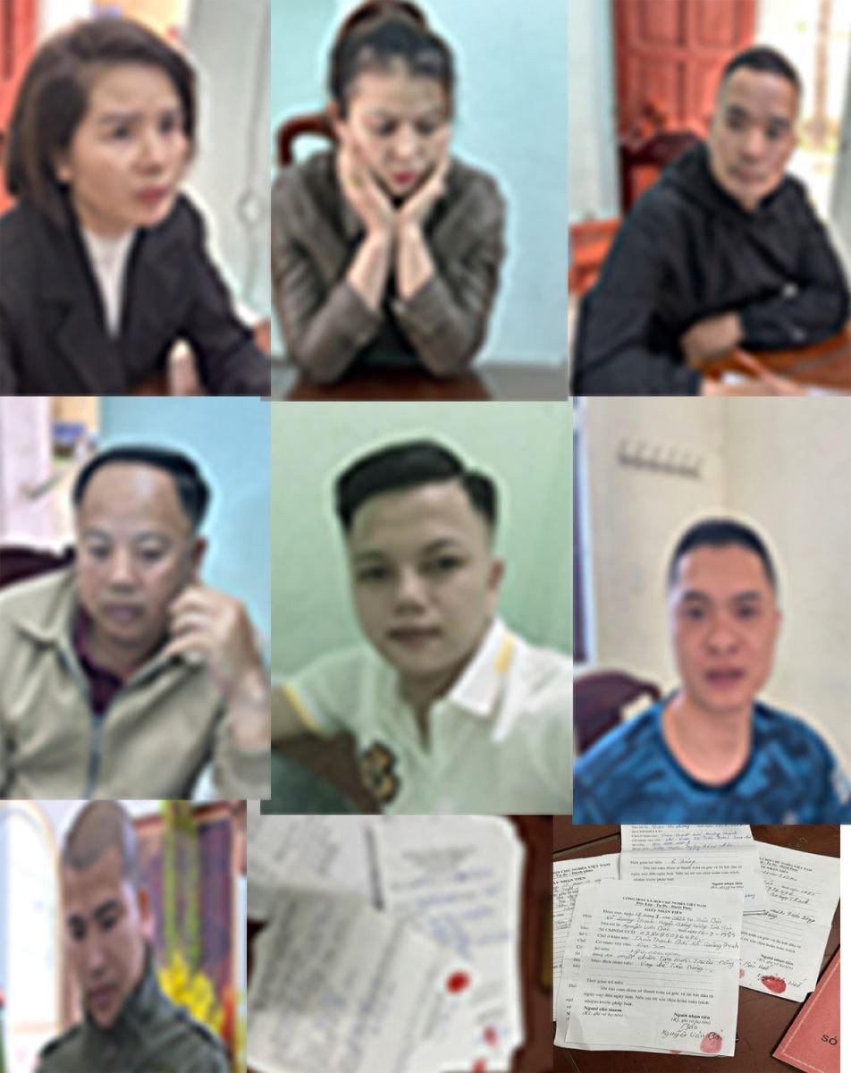 7 thành viên trong đường dây cho vay lãi nặng thu lời bất chính gần 2 tỷ đồng trong 5 tháng.